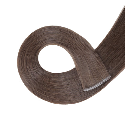 Marrón chocolate n.° 4 | Extensión de cabello humano Remy 