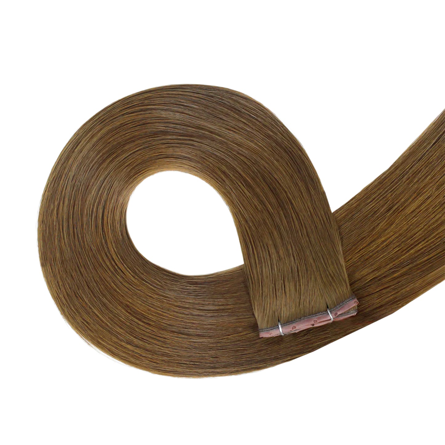 Castaño claro natural n.° 8 | Extensión de cabello humano Remy